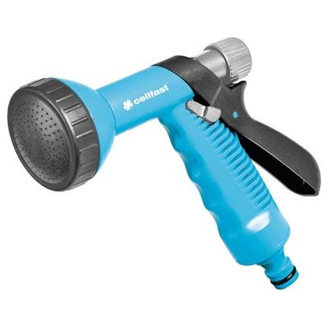 CELLFAST SET CON PISTOLA A SPRUZZO SHOWER IDEAL, FORZA DEL GETTO D'ACQUA REGOLABILE, ERGONOMICA, 50-735