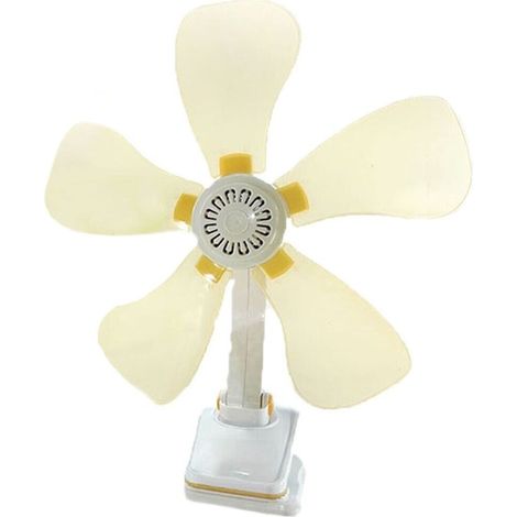 Ventilatore portatile da tavolo scrivania con pinza rinfrescante per casa camper diametro 32cm 9w - colorigenerali: VERDE (1/4)
