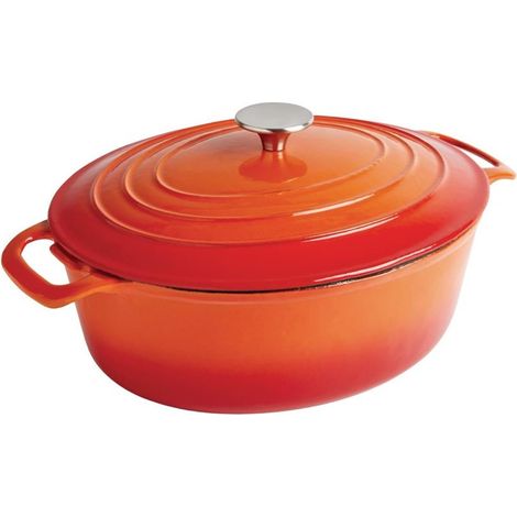 Cocotte en fonte ovale orange Vogue 5 L (1/5)