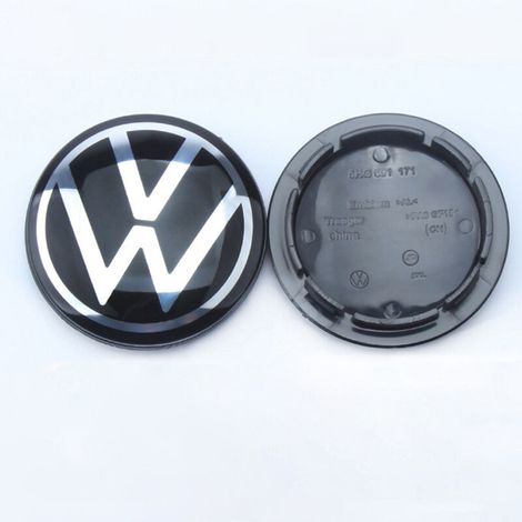 4-teiliger Radkappensatz (66 mm) für Volkswagen, Felgenkappen mit Logo, Tuning-Zubehör für Autoräder (1/4)