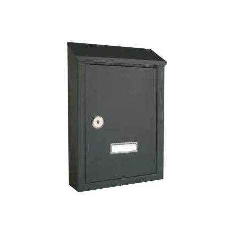 Sacar Cassetta Postale Antracite 300x200x60 mm - Lamiera Verniciata - Esterni (1/2)