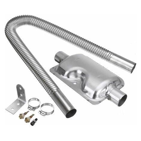Chauffage Diesel Air Parking 600mm Échappement 24mm Silencieux Silencieux Kit (1/3)