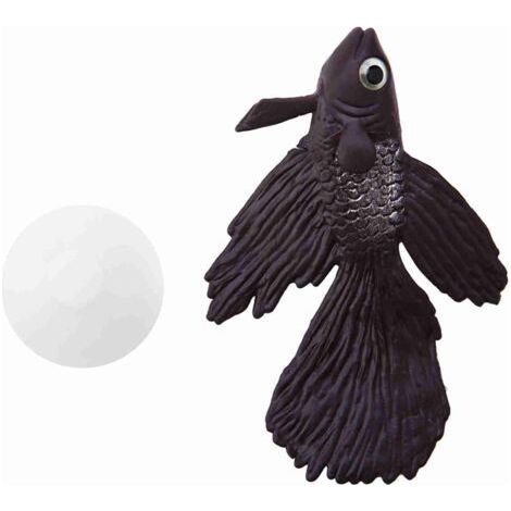Aquarium Decoration Fun Artificial Silicone Small Brown Betta Fish Aquarium Decoration (1/5)