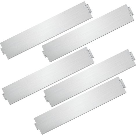 SWANEW Bordure de pelouse Bordure de jardin Galvanisé Durable Défense anti-limaces Métal Bordure de tonte 100x18cm 35m (1/5)