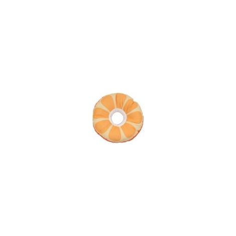 Collier de protection anti-léchage pour chat – Motif orange – Imperméable – Taille M (1/4)