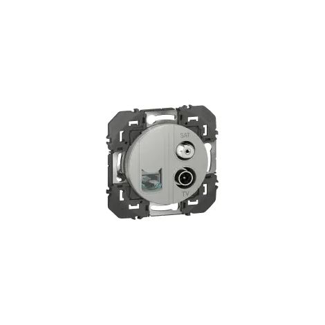 Prise TV-SAT + RJ45 - Cat.6 STP - Dooxie - 600458 - Legrand (1/3)
