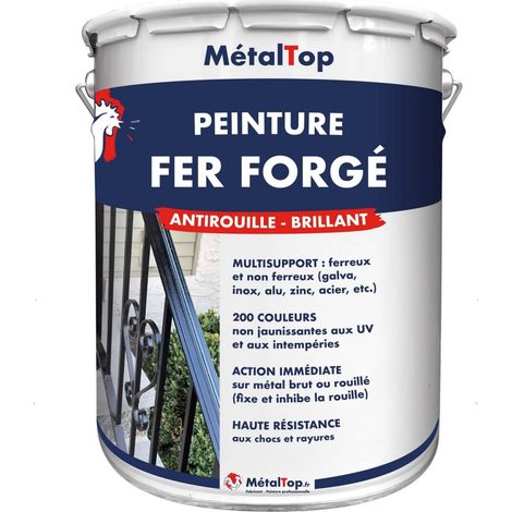 Peinture Fer Forge - Brun beige - RAL 8024 - 5 L - Métaltop