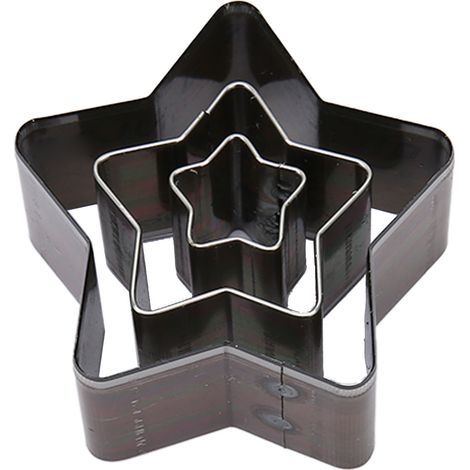 3 pièces emporte-pièce en acier carbone pour cuir et tissu, forme étoile, pour bijoux et accessoires en cuir DIY (1/5)