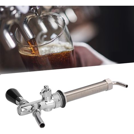 Robinet à Bière Réglable Chromé Acier Inoxydable Tige G5/8 pour Brassage Maison (1/5)