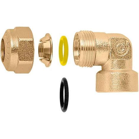 CALEFFI 9058 Gomito Femmina Con O-Ring Ø1/2"x18 Per Rame - 905848