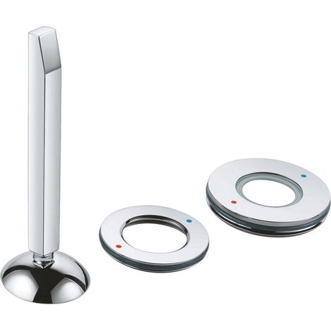 Grohe Hebel für Eurocube Joy 2-Loch-Waschtisch- und Brausebatterie, mit Temperaturanzeige, Metall, Chrom, 46946000 (1/2)