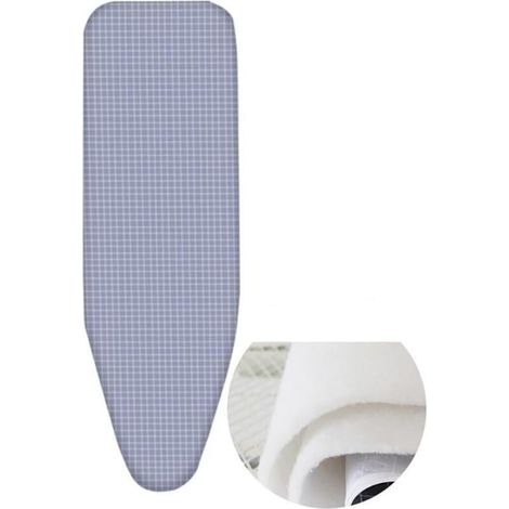Housses Tables à Repasser avec Rembourrage,Bande Élastique Resserrable,Adaptée aux Fers à Vapeur,120 à 130 x 40 à 48 cm (1/4)