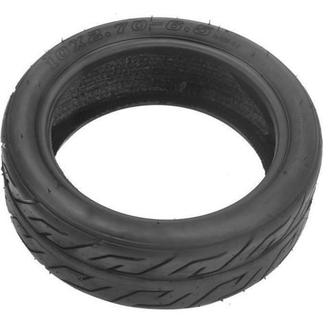 Pneu à vide de 10 pouces Pneu de couverture de pneu de Scooter électrique 10x2.70-6.5 pour roue en caoutchouc de vide de (1/4)