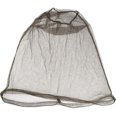 Chapeau anti-moustiques flexible, masque anti-abeilles, protection faciale et de tête en maille pour l'extérieur, idéal pour les voyages, le camping, la pêche et la taille des haies (vert armée) (1/5)
