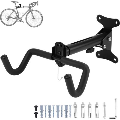 Support Mural Vélo Réglable et Pliable, Charge 25 kg, VTT Route (1/5)