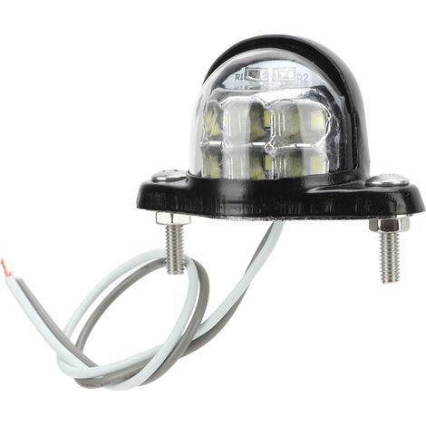 Luce targa/luce a LED universale ad alta luminosità, 6 SMD bianca, per furgoni e rimorchi. (1/5)