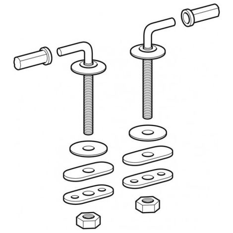 Charnière Geberit INOX COURREGES adaptable à 572166