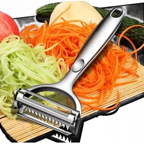 Éplucheur à légumes multifonctionnel, éplucheur à julienne pour la cuisine, éplucheur 2 en 1 (1/5)