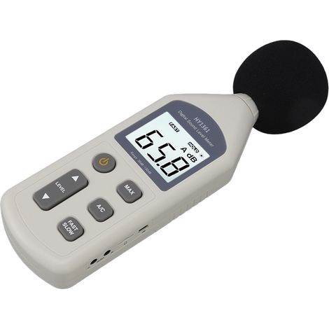 Sonomètre haute précision avec écran LCD, 30 à 130 dBA, 5 V, USB, détecteur de bruit rétroéclairé pour hôpitaux et centres commerciaux. (1/5)
