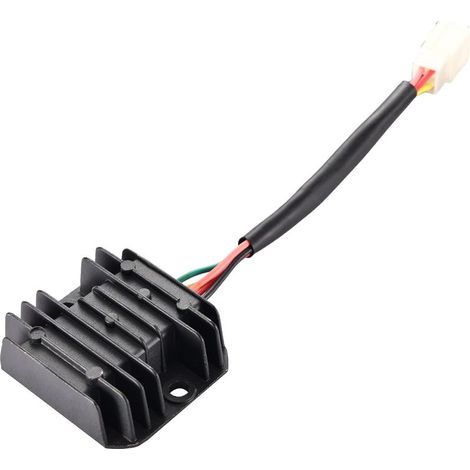 SHINING HOUSE5 Fils 12V AC Redresseur de Régulateur de Tension Remplacement pour GY6 125cc 150cc 4 Roues ATV Quad Dirt Pit Bike Go Kart Cyclomoteur Scooter (1/5)