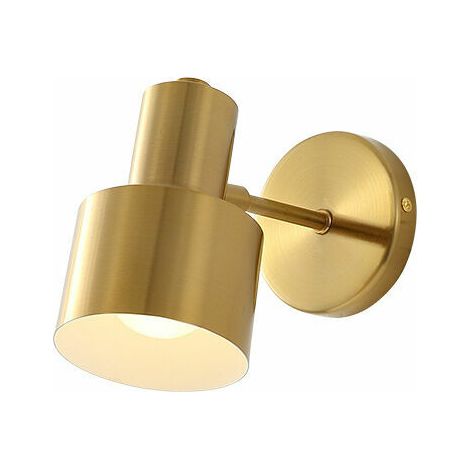 Applique Murale LED Réglable - Luminaire pour Salle de Bain Miroir Escalier Chambre - En Fer Doré - 1 Pièce (1/4)