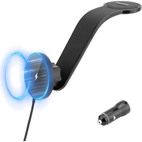 Caricabatterie wireless per auto da 15 W, caricabatterie wireless magnetico, supporto per telefono da auto a ricarica rapida per iPhone e altri telefoni Android (1/4)