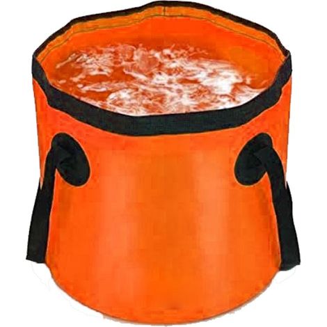 Faltbarer Eimer – 10 l Fassungsvermögen – wasserdicht – für Camping, Wandern, Angeln, Auto – 1 Stück (1/5)