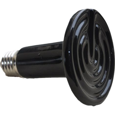 Lampe Chauffante Céramique Infrarouge pour Reptiles, 50 W 220 V, Étanche, avec Douille E27, pour Terrarium et Amphibiens (1/5)