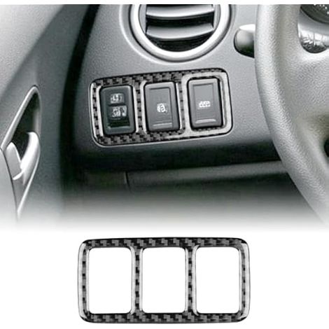 Cadre de bouton d'interrupteur en fibre de carbone pour Suzuki Swift Sport (1/4)