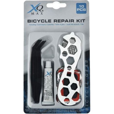 KIT RIPARAZIONE BICICLETTE set 10 pezzi