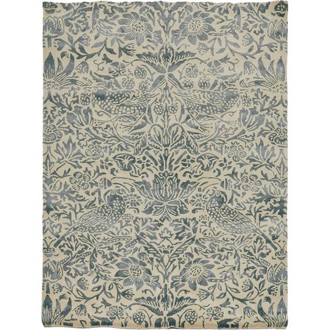 Tapis salon et chambre en laine 170x240 gris et taupe fait à la main (1/5)