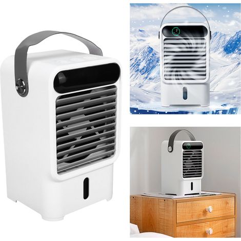 Humidificador/Ventilador – 500 ml, 3 velocidades, conexión USB – Generador de niebla con sistema de circulación de agua, 6 W, diseño extensible (1/5)