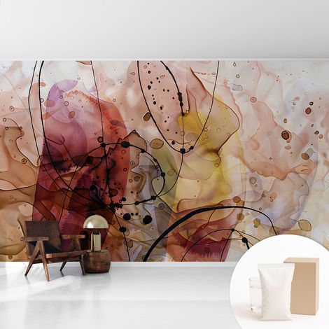 Tapete Vliestapete mit Kleber - Fototapete mit Motiv - Wandtapete modern - Wandgestaltung Abstrakte Harmonie 416x254 cm (1/5)