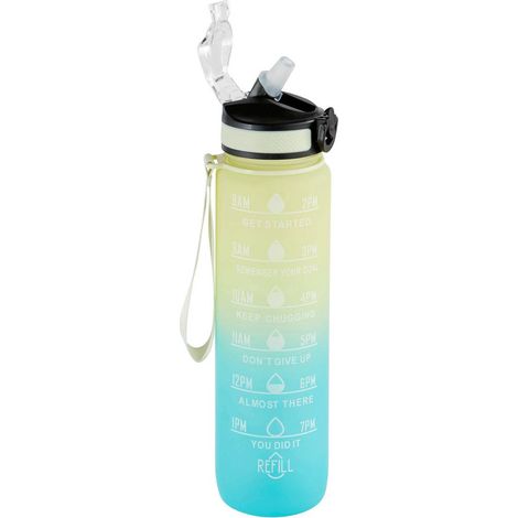 Bottiglia da 1 litro con cannuccia in silicone integrata - 5five (1/4)