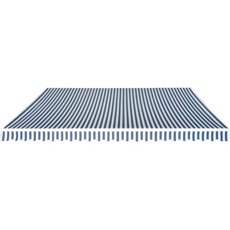 Maison Exclusive - Tenda da Sole Pieghevole Manuale 500 cm Blu/Bianca (1/5)