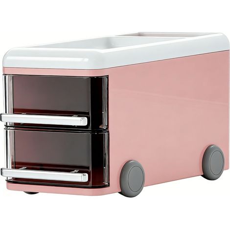 Rangement Bureau [Marque] Modèle Tiroir Organiseur Stylos Rose PP 21.5cm Pratique (1/5)
