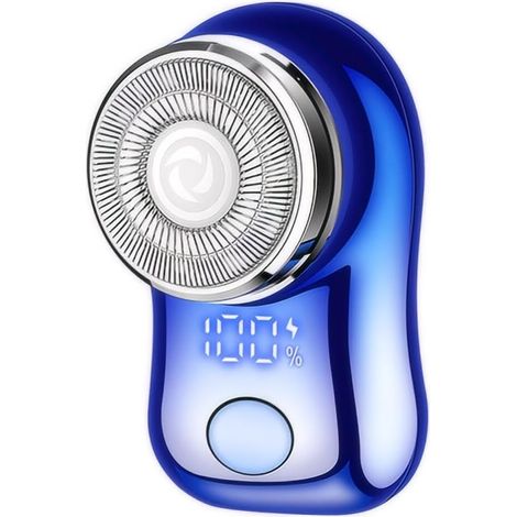 [rasoir électrique rechargeable mini] + + + [USB C & portable] Rasoir de voyage rechargeable USB C pour hommes et femmes, léger (1.8 oz), pour barbe, corps et déplacements (90min charge / 30min usage) (1/5)