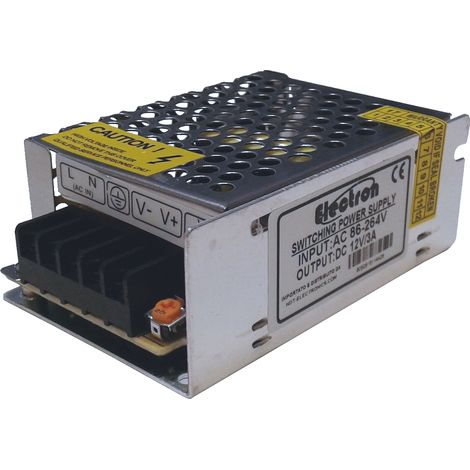 Alimentatore switching in contenitore metallico 12Vdc 5A
