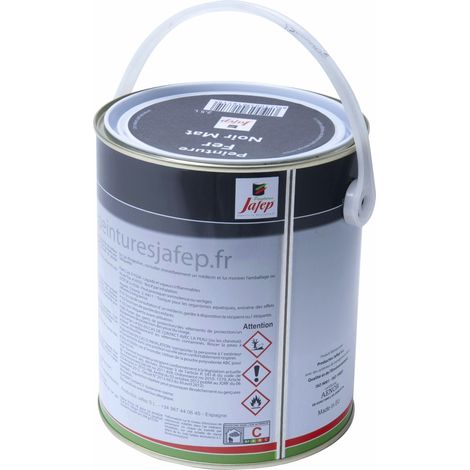 Peinture fer antirouille noir mat Jafep 2,5 L