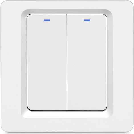 WLAN-Smart-Home-Lichtschalter mit Druckknopf, fernsteuerbar per App (Life/Tuya) und kompatibel mit Alexa Home für Sprachsteuerung (1/5)