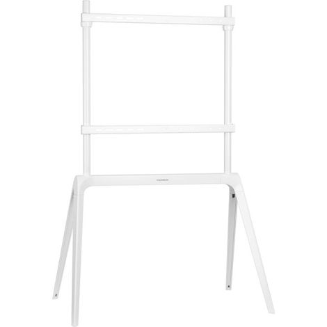 STAFFA PAVIMENTO PER TV 55-86 LOAD 60KG 600X400 BIANCO METAL (1/4)