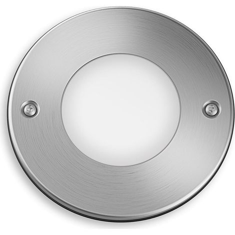 Philips – Spot encastrable extérieur LED 3 W 270 lm – IP67 – Acier inoxydable – Pour allées et trottoirs – Éclairage blanc chaud 2700 K