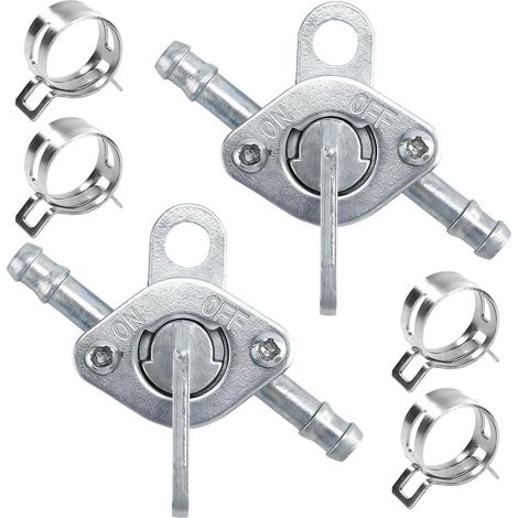 2pièces Robinet Essence Motoculteur Réservoir d'Essence,6mm Robinet Essence Groupe Electrogene,Essence Robinet Essence Moto,Robinet Essence Tondeuse Pour Moto,Scooter, Cyclomoteur,Dirt Bike et Go Kart (1/5)