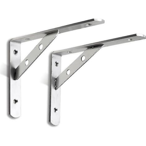 Wandhalterungen, Wandregalhalterungen, Konsolenhalterung, 90°-Metallwinkelhalterung – 200 x 140 mm (1/4)