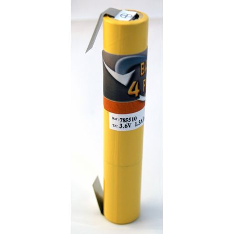 Batterie 3.6V 1.8Ah NiCd 3VRECs Baton