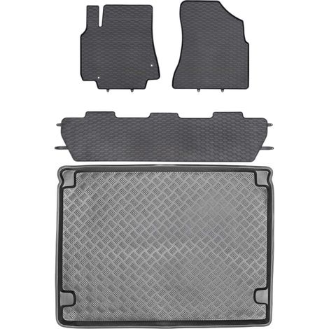 Citroen Berlingo II Kombivan von 2007–2018 SET – Gummi-Automatten + Kofferraummatte