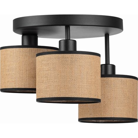Lampe Tornado AMR3K en jute noir (1/5)
