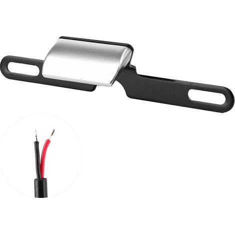 Éclairage de plaque d'immatriculation universel pour moto, feu arrière en aluminium CNC, 6 LED, couleur argent (1/4)