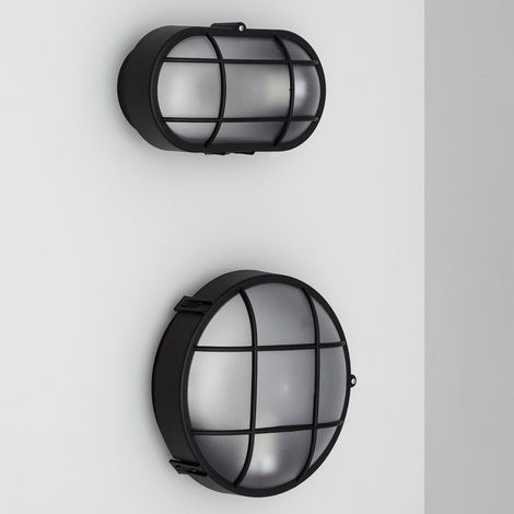Aplique Oval Rejilla Negro (1/5)