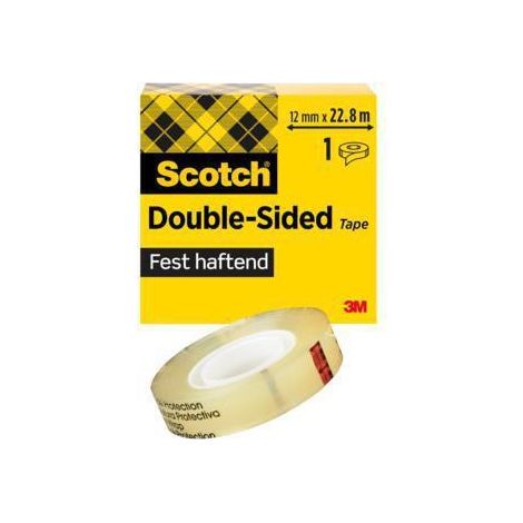 Ruban adhésif double-face Scotch® 665 Scotch D6651222 transparent (L x l) 22.8 m x 12.5 mm acrylique (1/3)